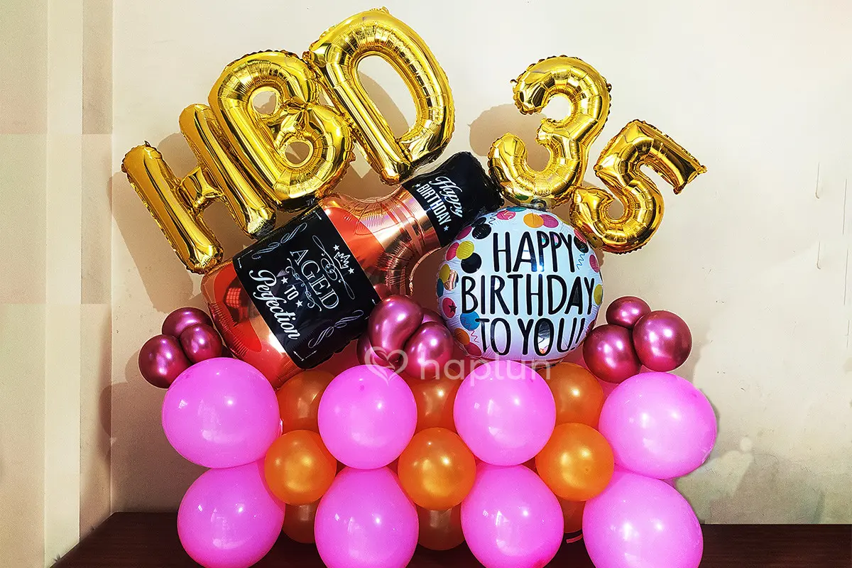 35th balloon marquee Decor