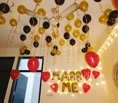 Marry Me Proposal Decor