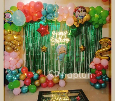 Cocomelon Theme With Neon Light