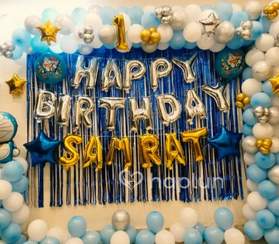 Doraemon Theme On Wall Decoration