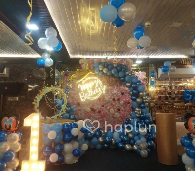 Baby 1st Birthday Decoration In Banquet Hall