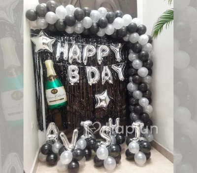 B-day Garland With Name Foil