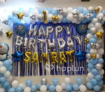 Doraemon Theme On Wall Decoration