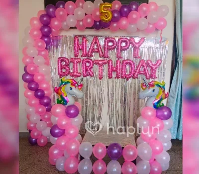 Unicorn Birthday Surprise Decoration