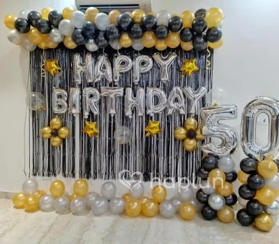 Black Golden Special Birthday Decor