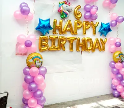 Unicorn Birthday Theme Decoration