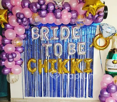 Pink Purple Bride To Be Decor