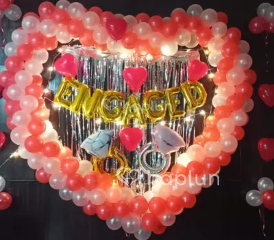 Heart Shaped Engaged Decor