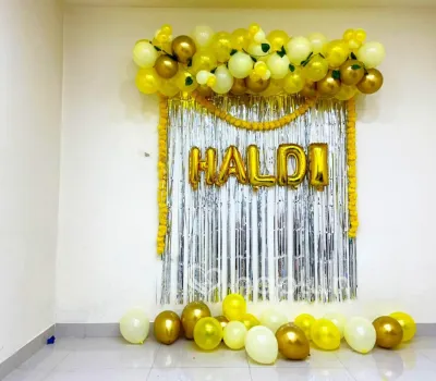 Haldi Background Decoration