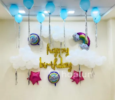 Cloudy Rainy Theme Decoration