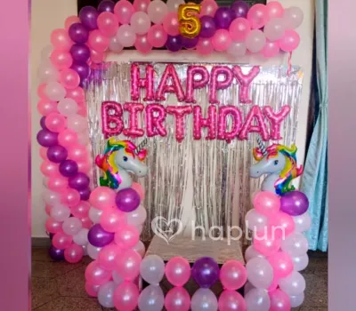Unicorn Birthday Surprise Decoration