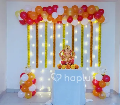 Ganpati Balloon Decoration