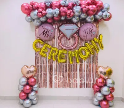 Ring Ceremony Surprise Decor