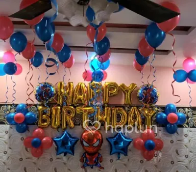 Spiderman Birthday Decoration