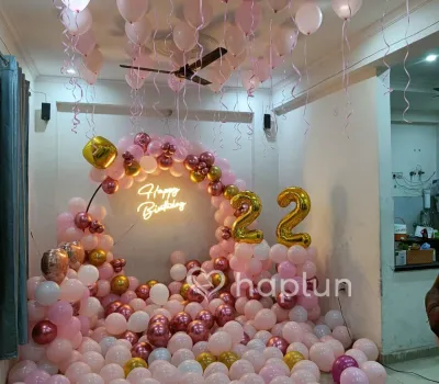 Pastel Pink Birthday Ring Decor