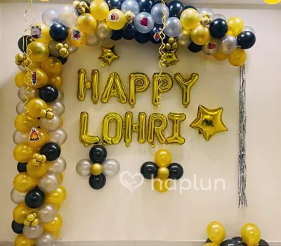 Joyous Lohri Theme Decoration