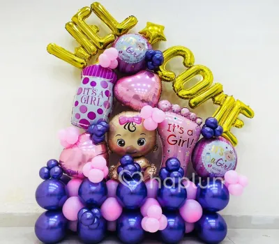 Baby Girl Welcome Marquee Decoration