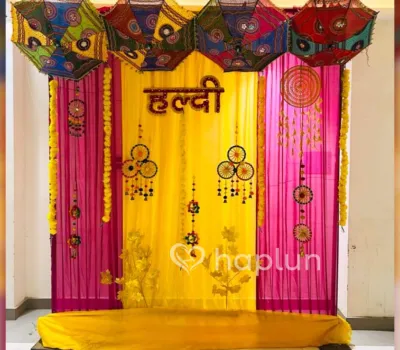 Simple Haldi Decoration
