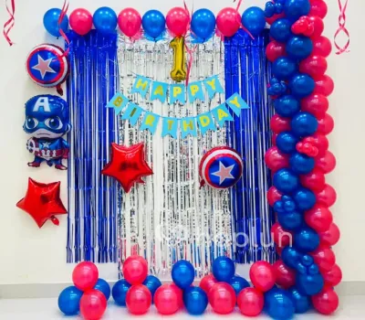 Captain America Theme Decoration