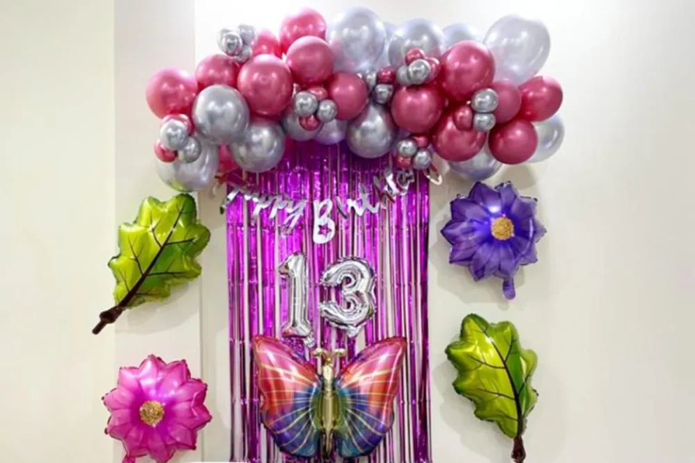 Butterfly theme decoration for birthday