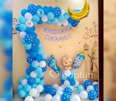 Elegant Baby Boy Welcome Decor