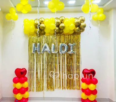 Surprise Haldi Decoration