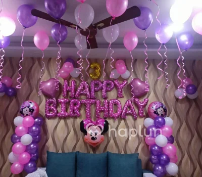 Minnie Mouse Pink Theme Decoration