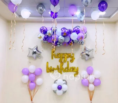 Purple Balloon Theme Decoration