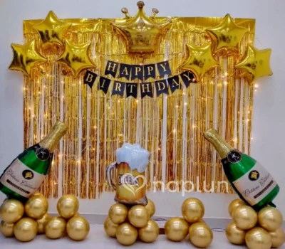 Special Chrome Birthday Decor