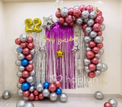 Elegant Wall Birthday Backdrop