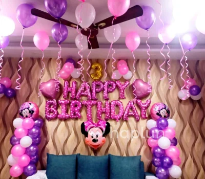 Minnie Mouse Pink Theme Decoration