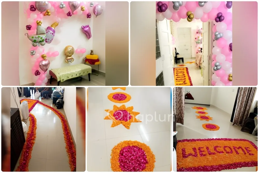 Flower Decoration For Baby Welcome