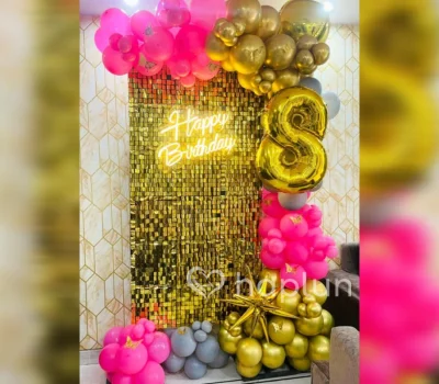 Stylish Golden Sequin Decoration