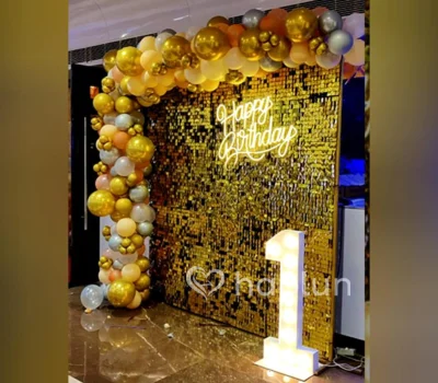 Golden Sequins Decor