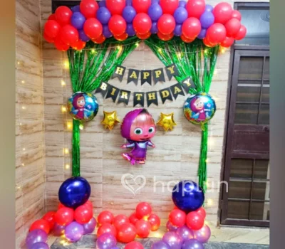 Masha Theme Birthday Decoration