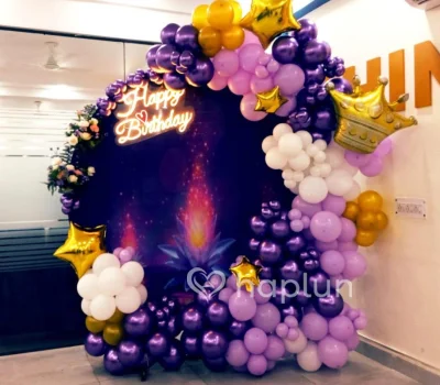 Royal Purple Birthday Decor