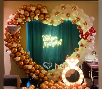 Marry Me Proposal Decoration