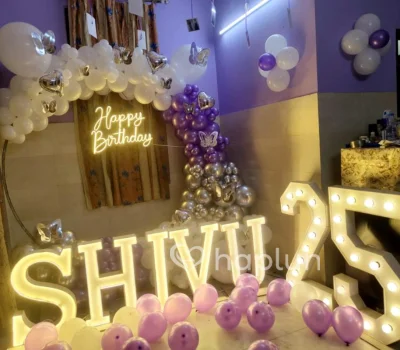 Sparkling Silver Ring Decoration