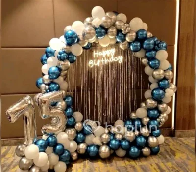 Galaxy Blue Birthday Party Decoration