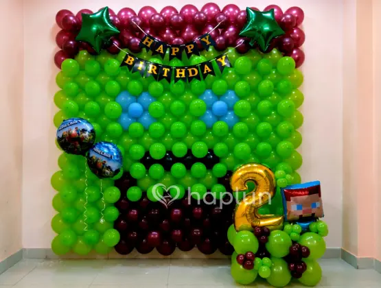 Minecraft Theme Birthday Decoration
