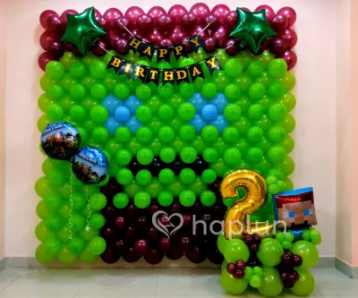 Minecraft Theme Birthday Decoration