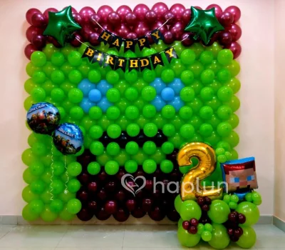 Minecraft Theme Birthday Decoration