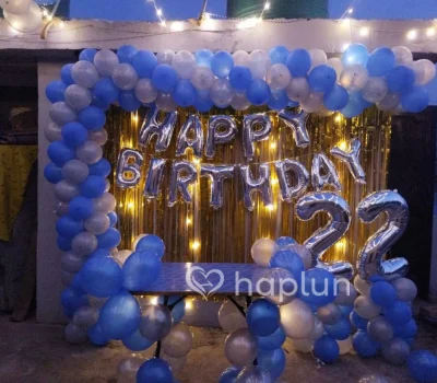 Garland Decor On Terrace