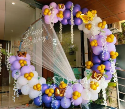 Regal Violet Ring Decoration