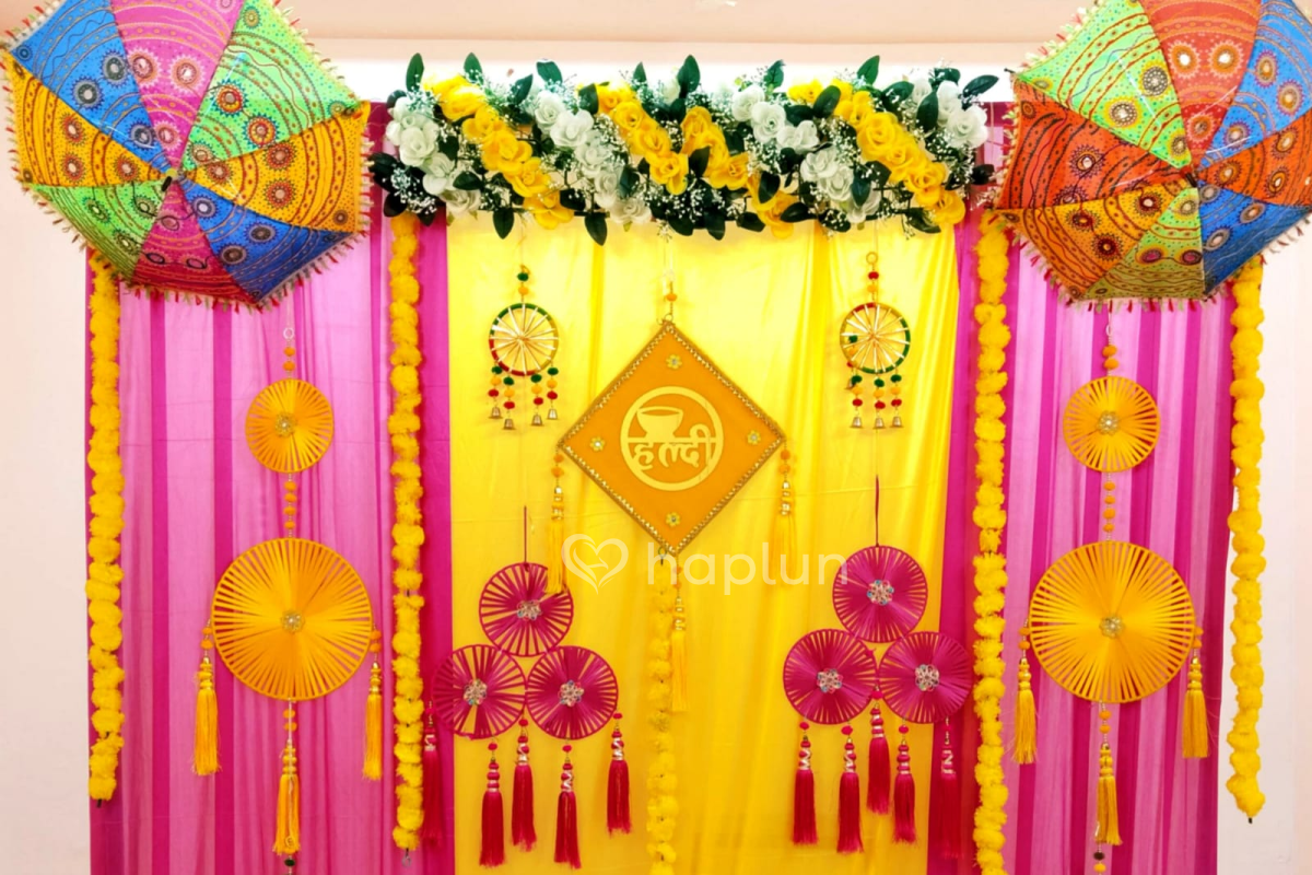 Haldi Rasham surprise Decor