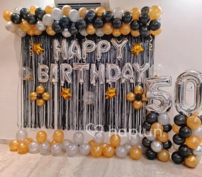 Black Golden Special Birthday Decor