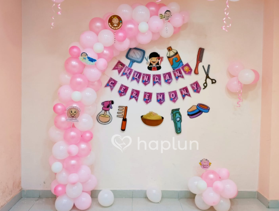 Mundan Ceremony Balloon Decor for Girl