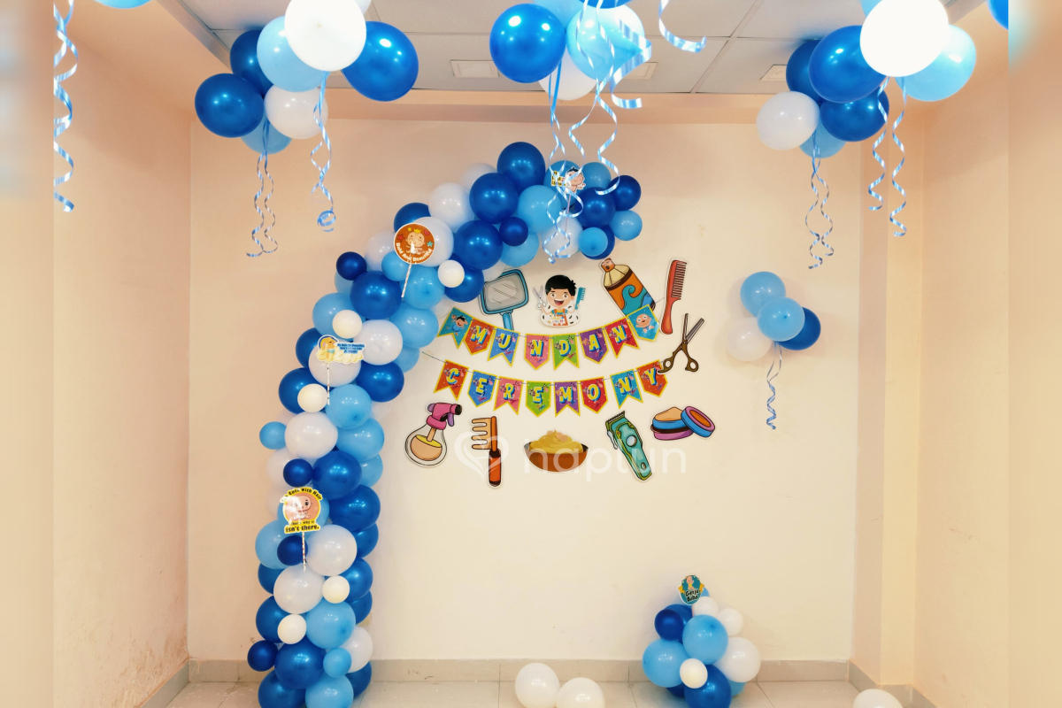 Mundan Ceremony Balloon Decor