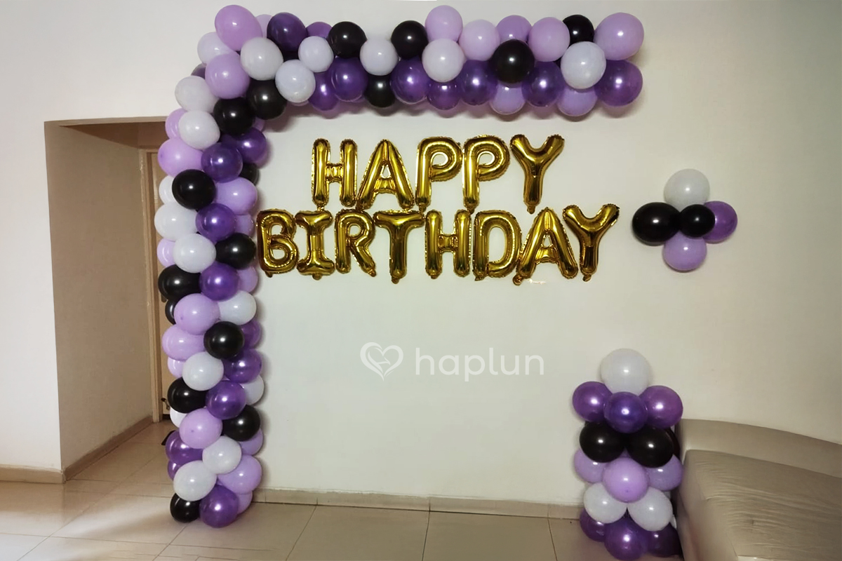 Purple Theme Arch Decoration