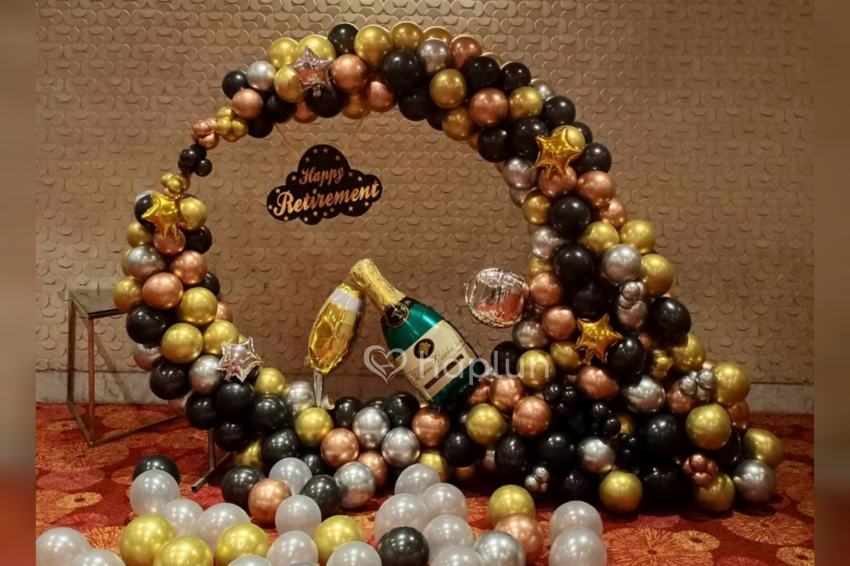 Retirement Balloon Ring Decoration